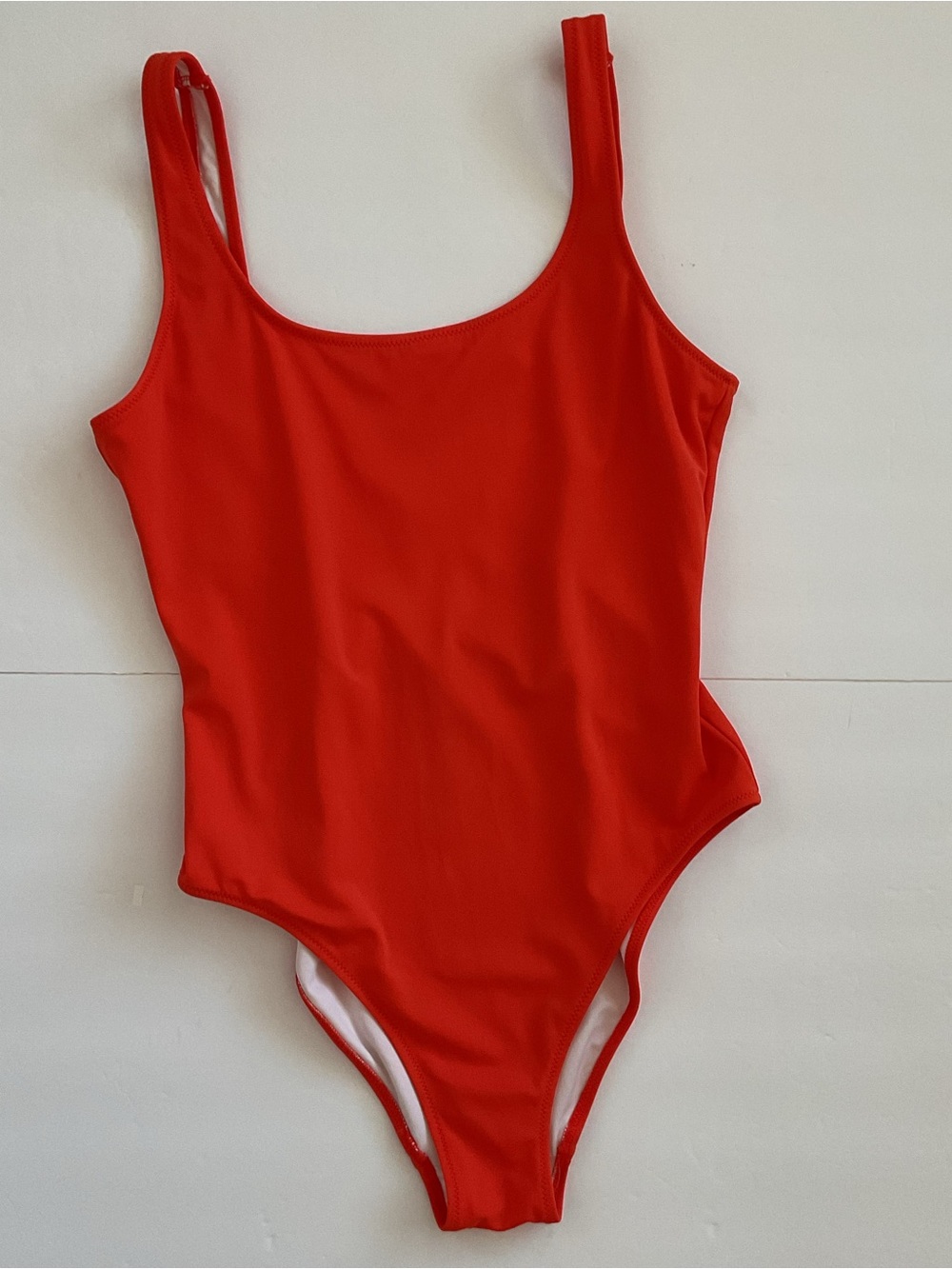 Victorias Secret Pink Active Orange Scoop One Piece Swimsuit Size M